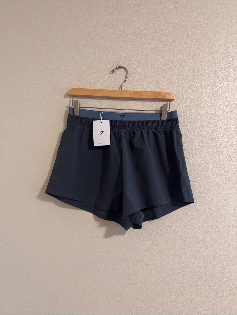 NWT Gymshark Women’s Navy Blue Athletic Running Shorts